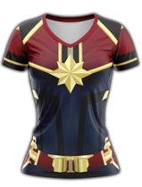 Camiseta Personalizada SUPER - HERÓIS Capitã Marvel - 006 - ElBarto Personalizados