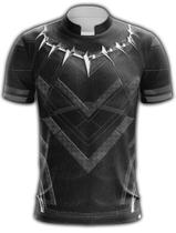 Camiseta Personalizada SUPER - HERÓIS Pantera Negra - 001 - ElBarto Personalizados