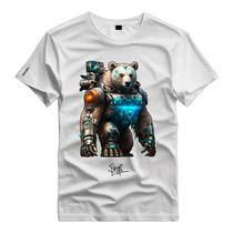 Camiseta Personalizada Urso Robô Bear Robotic Galaxy Meca - Shap Life