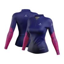 Camiseta Pesca Esportiva Mar Negro Feminina Premium Lo Mourão Com Proteção Solar Camiseta Pesca Esportiva Mar Negro Feminina Premium Lo Mourão Com Proteção Solar