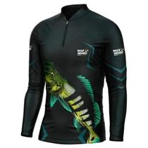 Camiseta Pesca Masculina Combat Mar Negro Fishing Tucunaré Azul UV50+ Camiseta Pesca Masculina Combat Mar Negro Fishing Tucunaré Azul UV50+