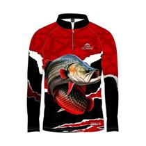 Camiseta Pesca Masculina LCK JP Fishing FPS UV30+ Pirarucu