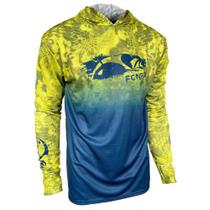 Camiseta Pesca Proteção UV 50 Faca na Rede Next Limão