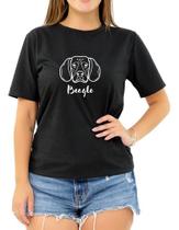 Camiseta Pet Beagle Cachorro Cão Raça Present Roupa Feminina