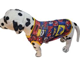 Camiseta Pet Homem Aranha - Tamanhos 01 a 08