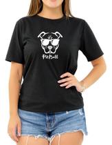 Camiseta Pet Pit Bull Cão Cachorro Presente Roupa Feminina Camiseta Pet Pit Bull Cão Cachorro Presente Roupa Feminina