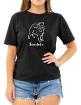 Camiseta Pet Samoieda Cachorro Cão Presente Roupa Feminina