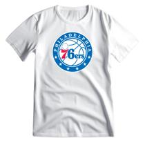 Camiseta Philadelphia Camisa Oficial NBA Time Basquete Blusa Masculina 100% Algodão Premium Imediato Camiseta Philadelphia Camisa Oficial NBA Time Basquete Blusa Masculina 100% Algodão Premium Imediato