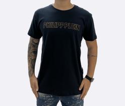 Camiseta Philipp Plein Letreiro Front Black