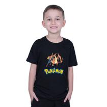 Camiseta Pikachu Charizard Ash Charmander Infantil E Adulto