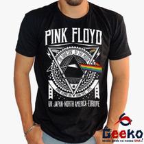 Camiseta Pink Floyd 100% Algodão Diversas Cores The Dark Side Of The Moon Rock Geeko