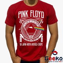 Camiseta Pink Floyd 100% Algodão Diversas Cores The Dark Side Of The Moon Rock Geeko