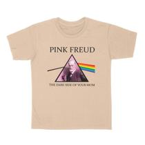 Camiseta Pink Freud The Dark Side Of Your Mom Meme Pink Floyd Sigmund Freud 100% Algodão Unissex