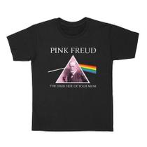 Camiseta Pink Freud The Dark Side Of Your Mom Meme Pink Floyd Sigmund Freud 100% Algodão Unissex