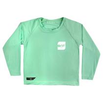 Camiseta Piscina Manga Longa Infantil Menino Script WSS Brasil