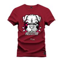 Camiseta Pit Bull Nexstar Confortável Estampada Nexstar 100% Algodão