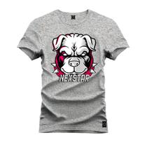 Camiseta Pit Bull Nexstar Plus Size Confortável Estampada Varias Cores