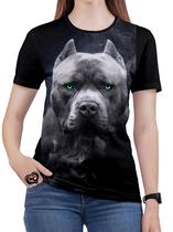 Camiseta Pitbull Feminina Animal Cachorro Cao blusa