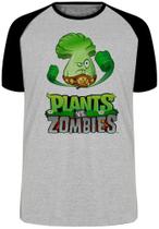 Camiseta Plants vs Zombies Blusa Plus Size extra grande adulto ou infantil