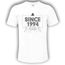 Camiseta Playstation Joystick Since 1944 Oficial - MN TECIDOS