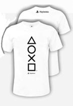 Camiseta PlayStation Licenciado Classic Symbols Masculino Adulto - Ref 94CMCSE Camiseta PlayStation Licenciado Classic Symbols Masculino Adulto - Ref 94CMCSE