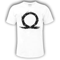 Camiseta Playstation Omega God of War Original Branca Tamanho G