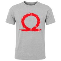 Camiseta Playstation Omega God of War Original Cinza Tamanho G