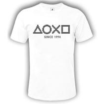 Camiseta Playstation Symbols Since 1994 Oficial - MN TECIDOS
