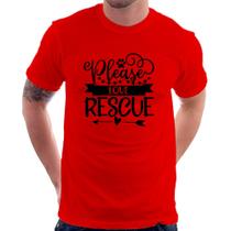 Camiseta Please Love Rescue - Foca na Moda
