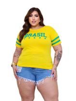 camiseta plus sazicopa do mundo brasil