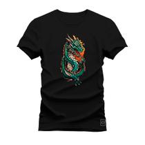 Camiseta Plus Size 1 Penteada Estampada Digital Cobras