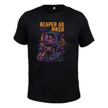 Camiseta Plus Size 100% Algodão Malha 30.1 Reaper