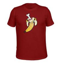 Camiseta Plus Size 100% Algodão Tecido Macio Banana Bife