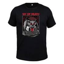 Camiseta Plus Size 100% Algodão Tecido Macio Estampada Sly of Death