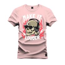 Camiseta Plus Size Agodão T-Shirt Unissex Premium Macia Estampada Make IT