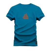 Camiseta Plus Size Algodão 30.1 Estampa Dtf Triangle