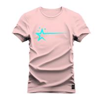 Camiseta Plus Size Algodão 30.1 Estampada Dtf Stars