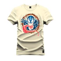 Camiseta Plus Size Algodão 30.1 Premium Estampada Aranha Tenebroso