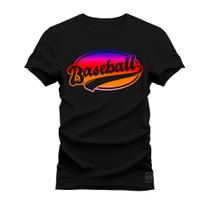 Camiseta Plus Size Algodão 30.1 Premium Estampada Base Ball Colors