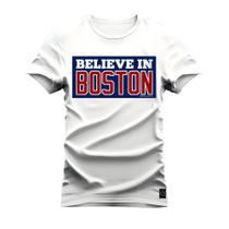 Camiseta Plus Size Algodão 30.1 Premium Estampada Belevin Boston