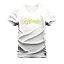 Camiseta Plus Size Algodão Estampa Dtf Californ Limon