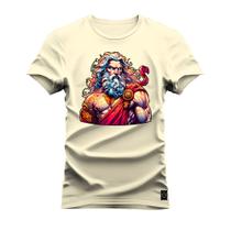 Camiseta Plus Size Algodão Estampada Moda StreetWear Gods Horizonte