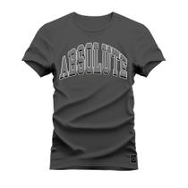 Camiseta Plus Size Algodão Premium T-Shirt Absolute