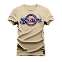 Camiseta Plus Size Algodão Premium T-Shirt Brewers