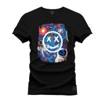 Camiseta Plus Size Algodão Premium T-Shirt Drew Astronauta