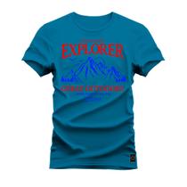 Camiseta Plus Size Algodão Premium T-Shirt Explorer