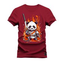 Camiseta Plus Size Algodão Premium T-Shirt Kung Fu