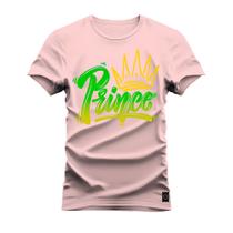 Camiseta Plus Size Algodão Premium T-Shirt Prince