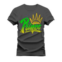 Camiseta Plus Size Algodão Premium T-Shirt Prince