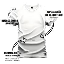 Camiseta Plus Size Algodão T-Shirt Premium Estampada Alienigena Sabio